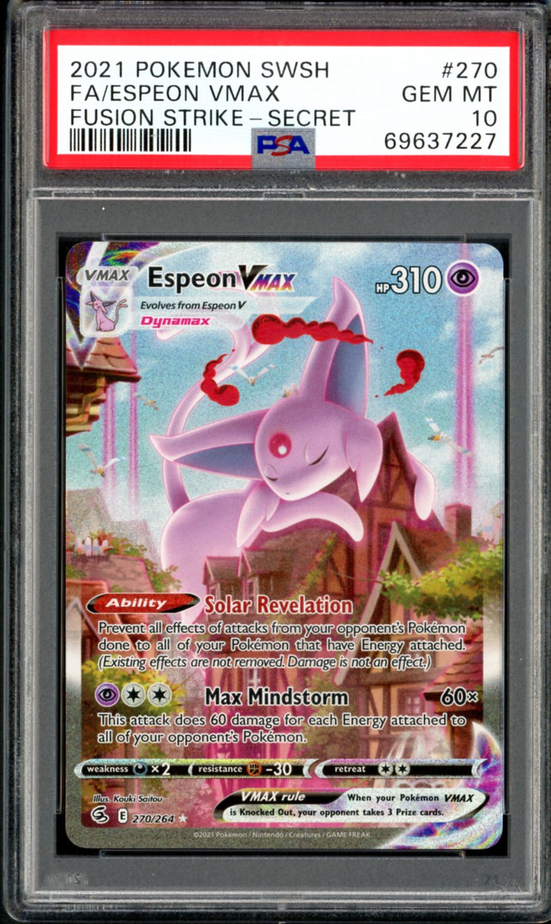 PSA 10 Espeon VMAX Alternate Art (270/264) [Fusion Strike]